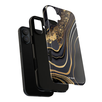 Elegant Gold Streams - iPhone Case