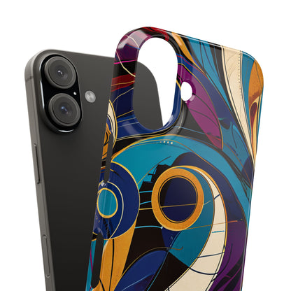 Vintage Vortex Harmony iPhone 16 - Slim Phone Case