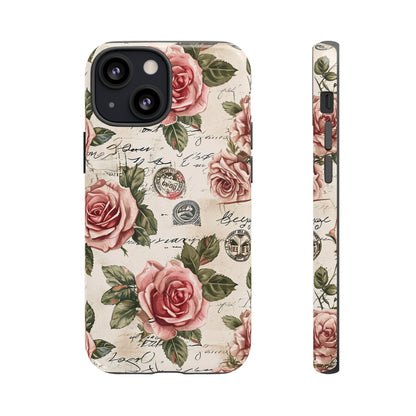 Roses & Love Letters - Protective Phone Case