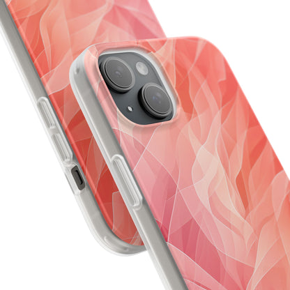 Peach Wave Drift iPhone 15 Plus Case - Soft