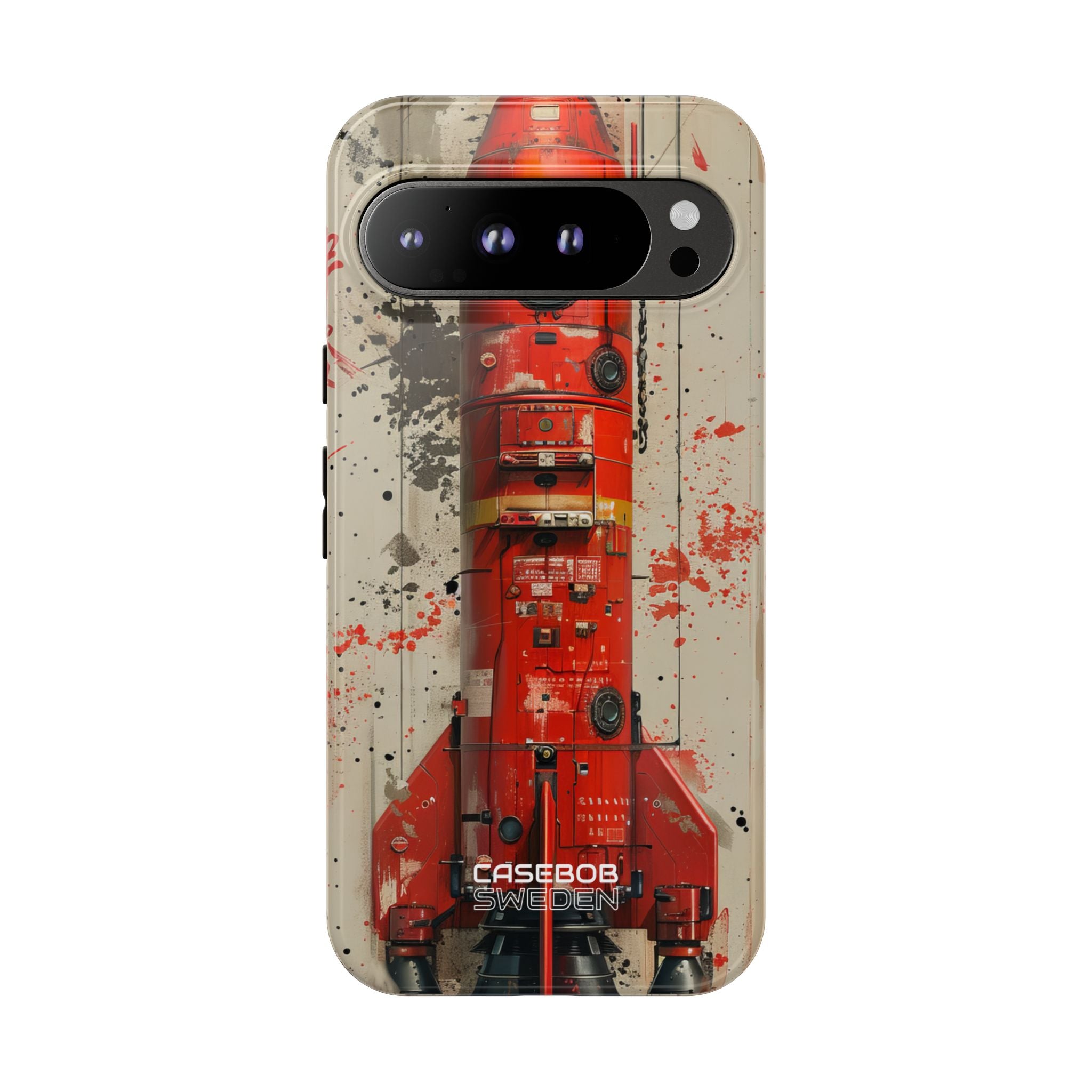 Crimson Rocket Burst Google Pixel 9 - Tough