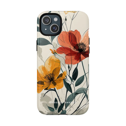 Elegant Floral Harmony iPhone 15 | Tough+ Phone Case