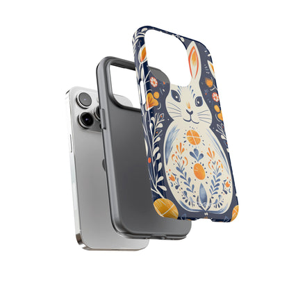 Floral Rabbit Joy - iPhone Case