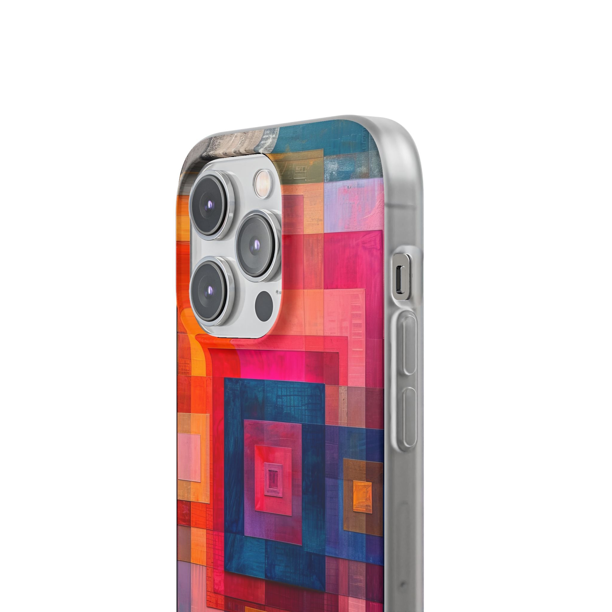 Vibrant Geometry - Flexi iPhone 14 Phone Case