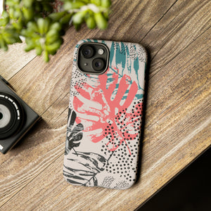 Rough Grunge Tropical - Protective Phone Case