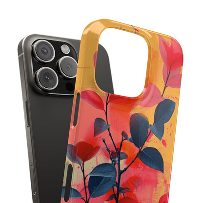 Vivid Floral Harmony iPhone 16 - Slim Phone Case