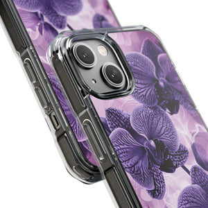 Radiant Orchid Design | Handyhülle für iPhone (Clear Impact Case – magnetisch) 