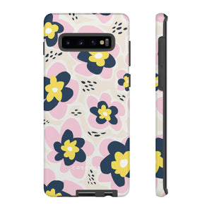 Pink Happy Flower - Protective Phone Case