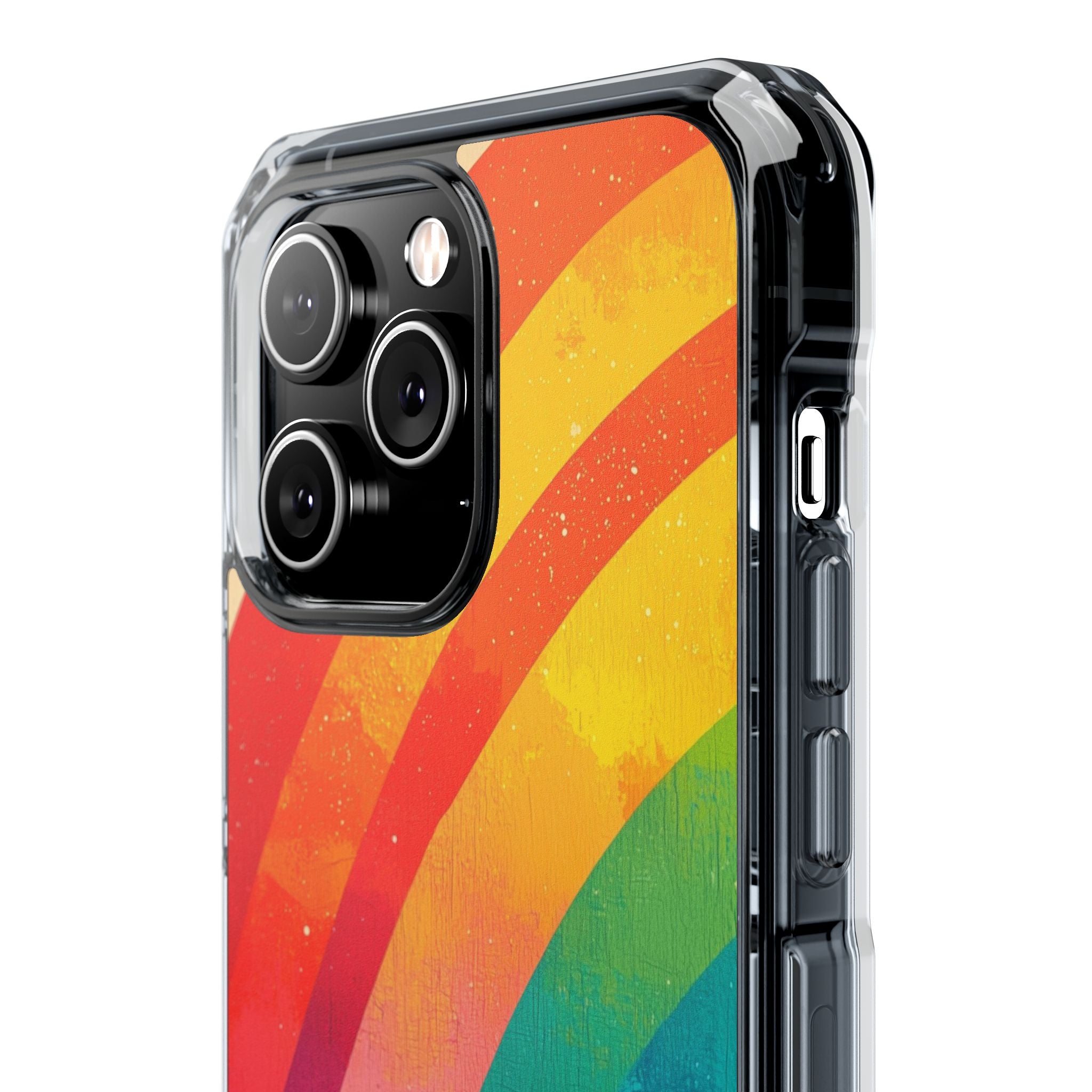 Textured Rainbow Arc iPhone 14 Pro Max Case - Impact