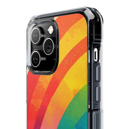 Textured Rainbow Arc iPhone 14 Pro Max Case - Impact