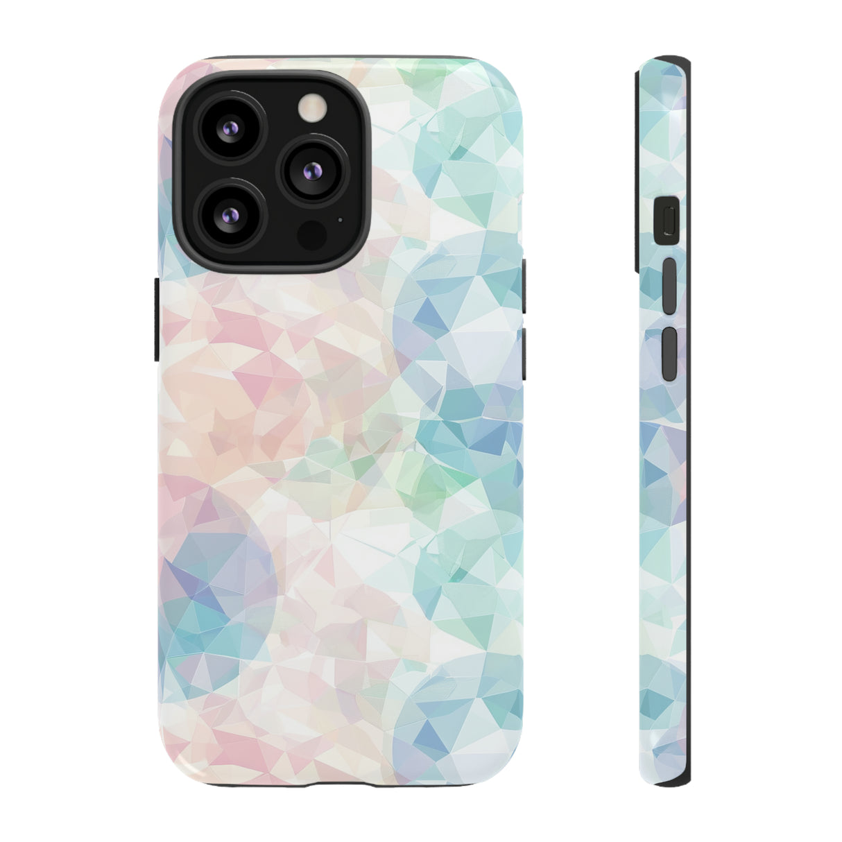 Geometric Intricacy: Pastel Precision - Protective Phone Case