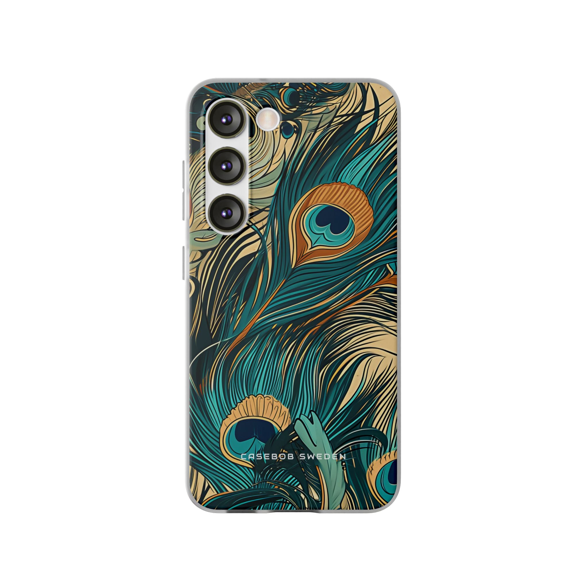 Jugendstil Pfau Eleganz Samsung S23 - Flexi Handyhülle