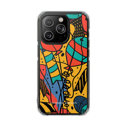 Playful Lines in Motion iPhone 14 - Clear Impact Phone Case