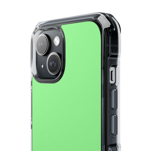 Pale Green | Phone Case for iPhone (Clear Impact Case - Magnetic)