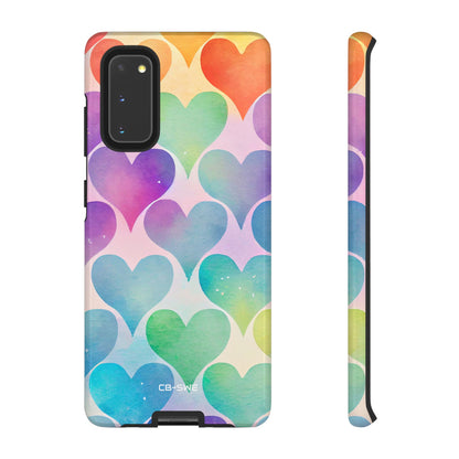 Watercolor Heart Symphony - Samsung Case