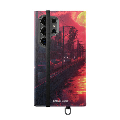 Yellow Moon Reflection - Samsung S24 Ultra Case - Wallet