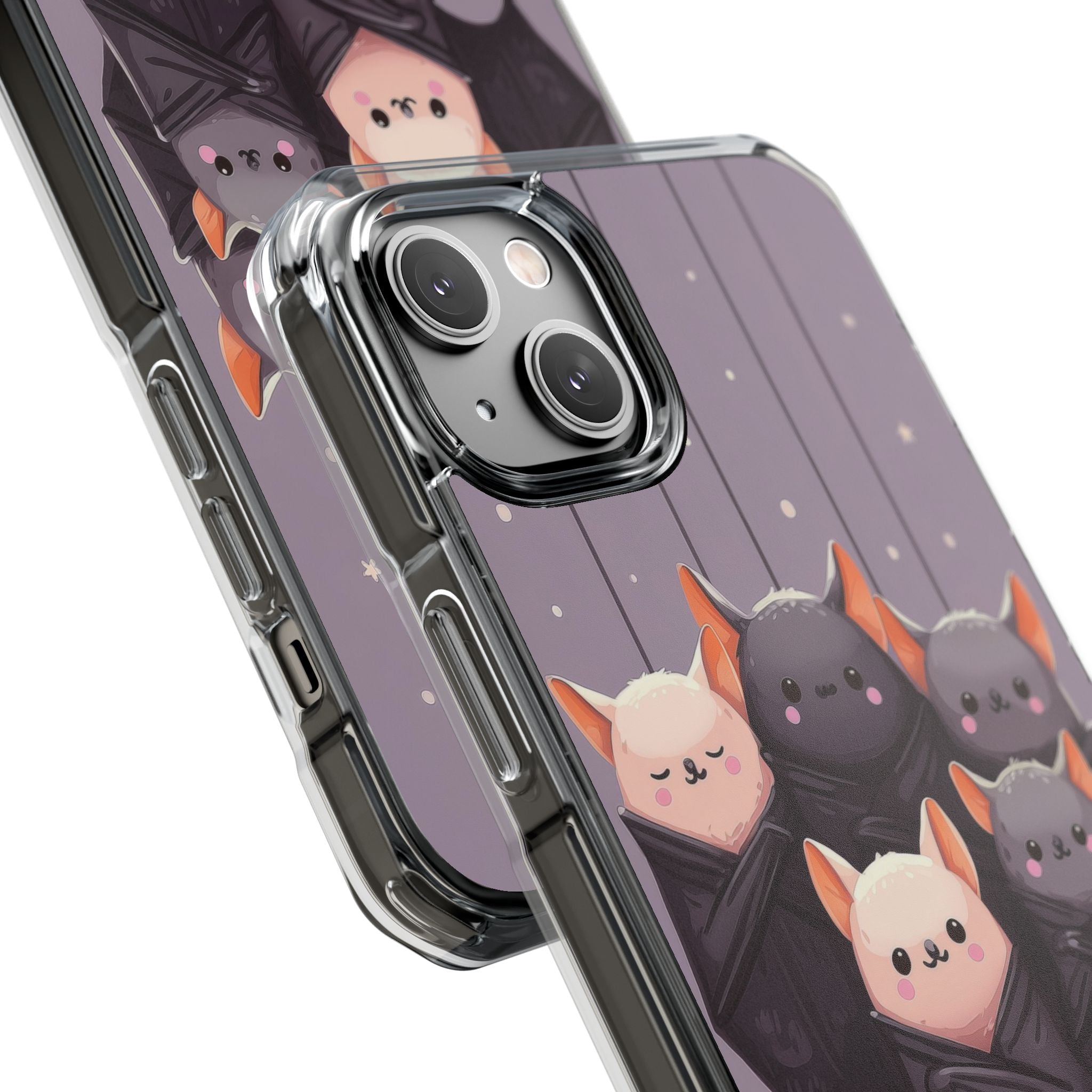 Playful Bats Hang iPhone Case - Impact
