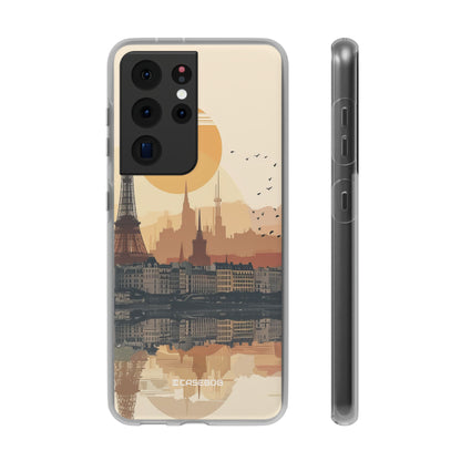 Parisian Sunset Serenity | Flexible Phone Case for Samsung Galaxy