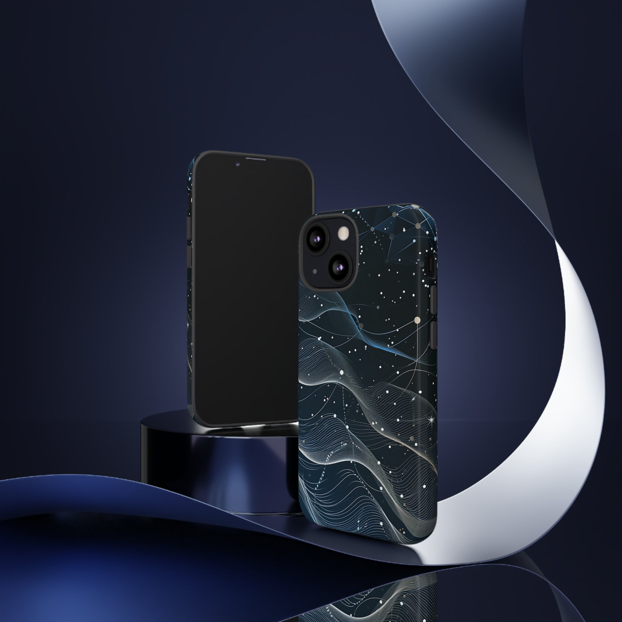 Connectivity Wave: Network Gradient - Protective Phone Case