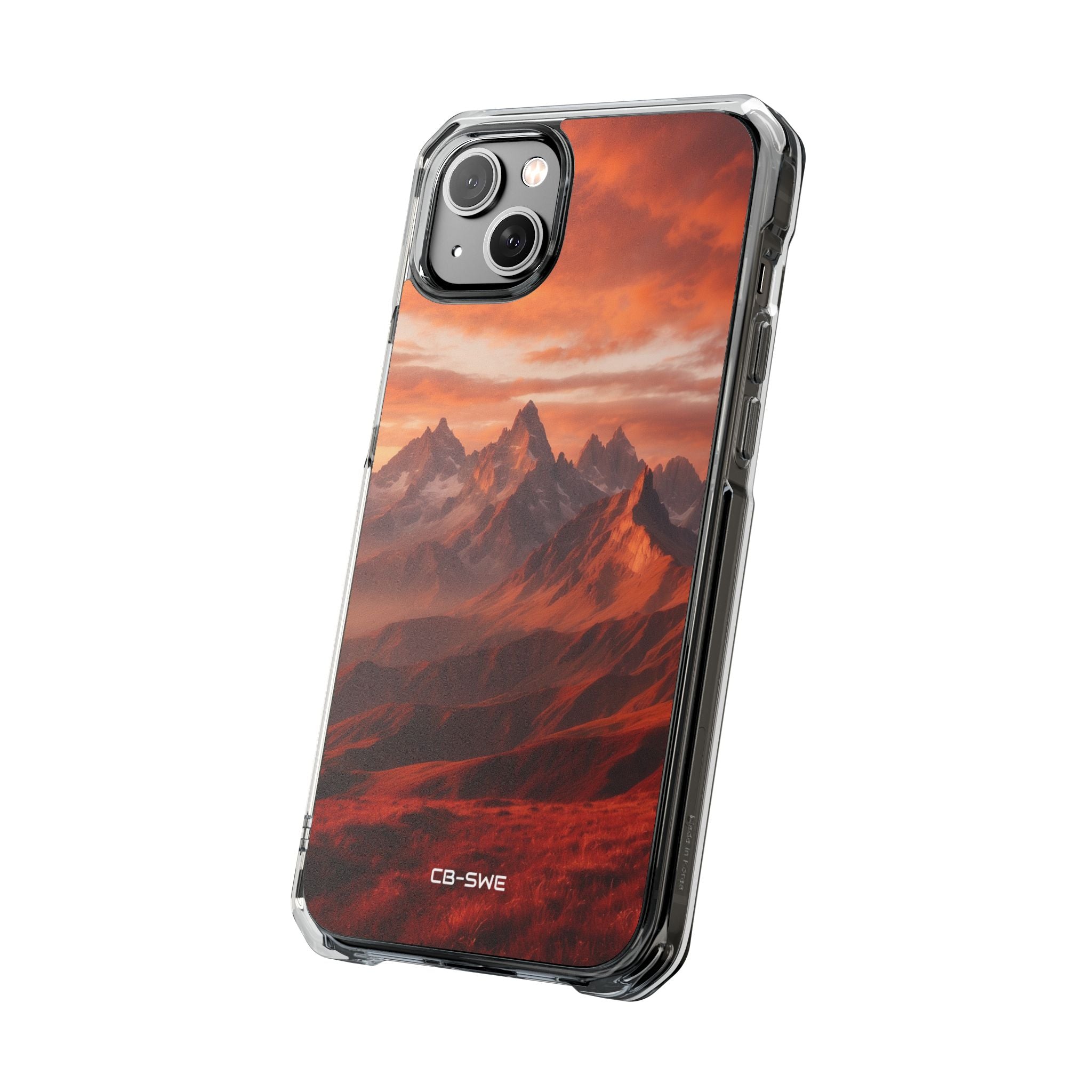 Mountain Peaks Glowing iPhone Case - Impact