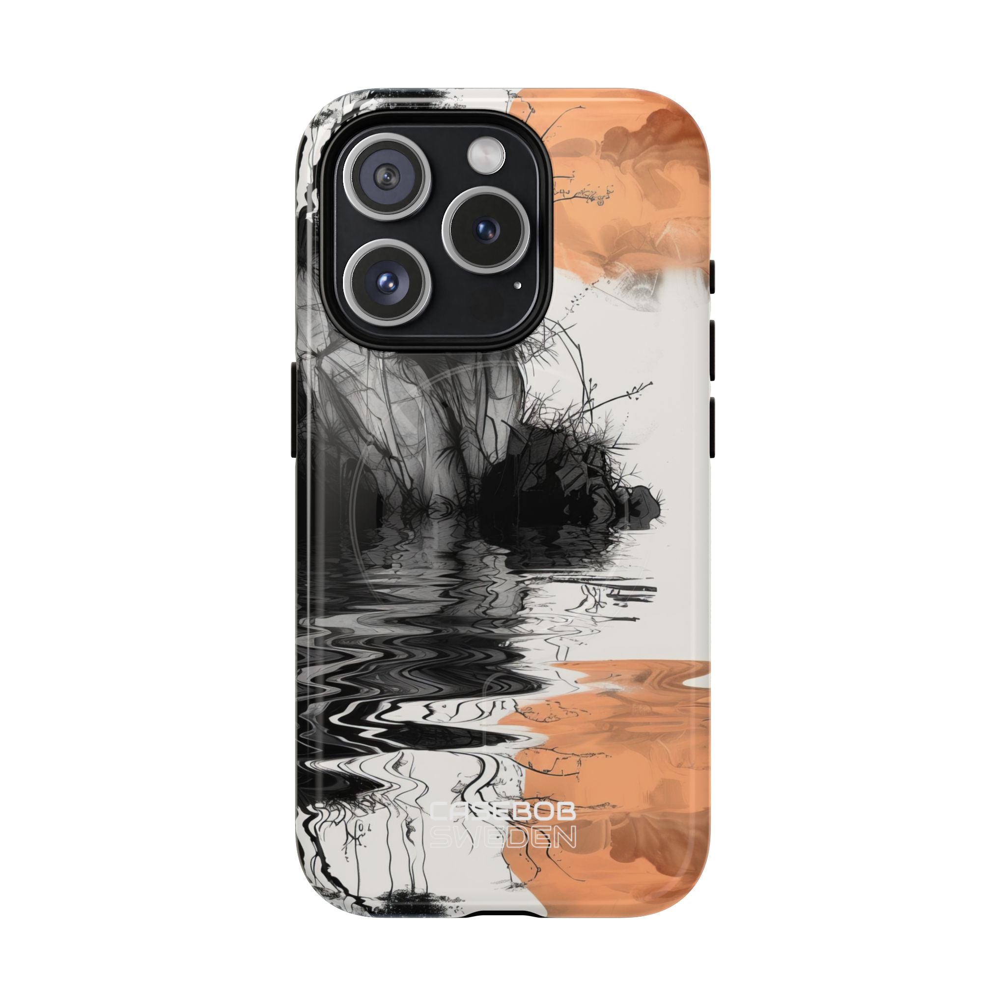 Riflesso della Luna Arancione iPhone 15 - Tough+