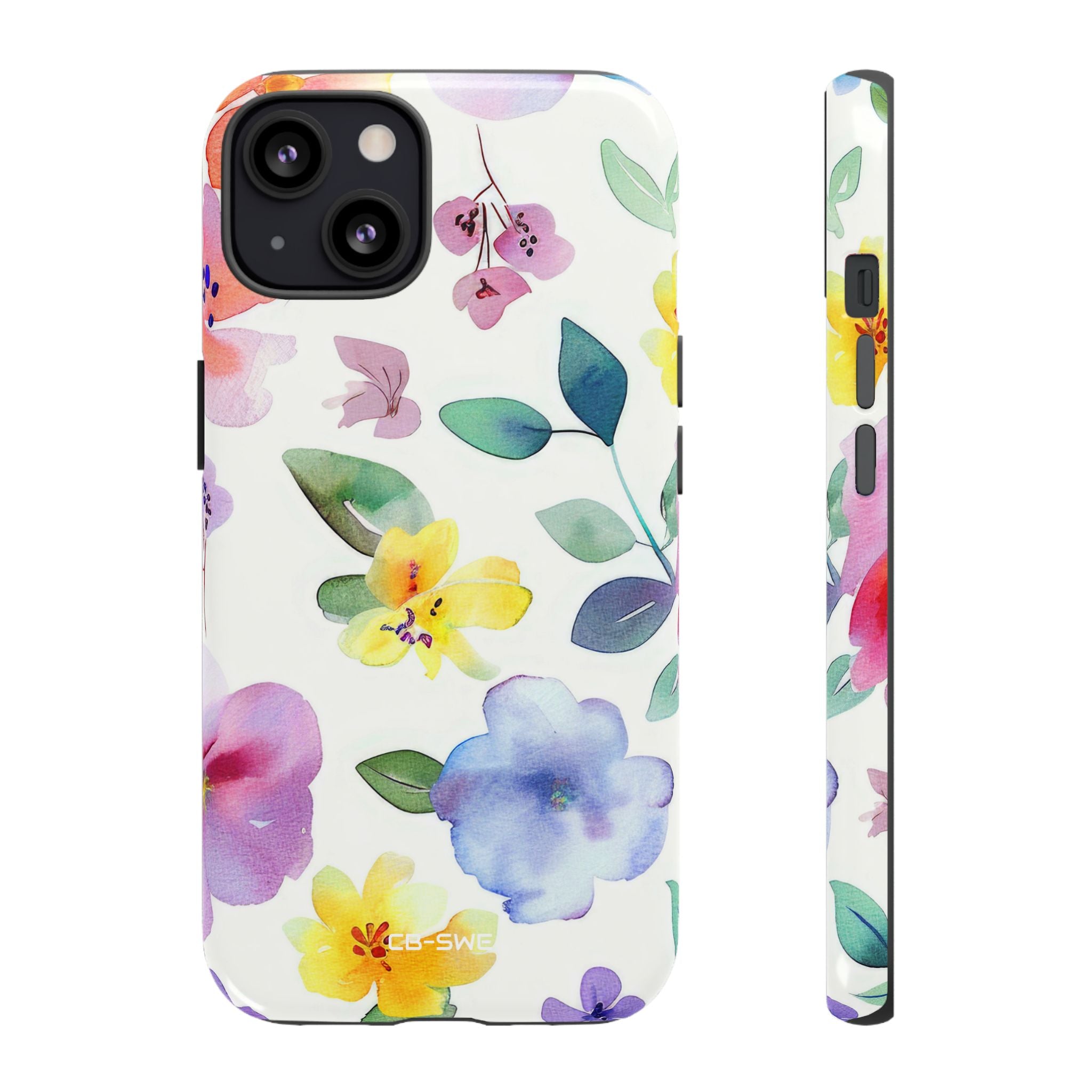 Whimsical Watercolor Florals - iPhone Case