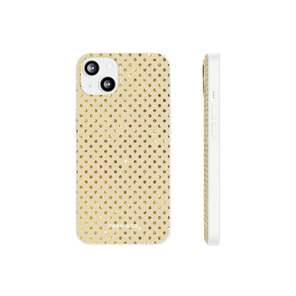 Gold Sparkle Grid iPhone 13 - Soft
