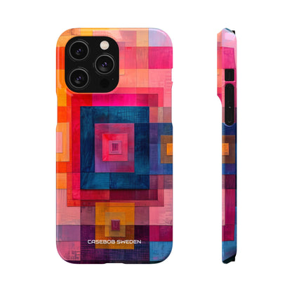 Vibrant Geometry - Slim iPhone 14 Phone Case