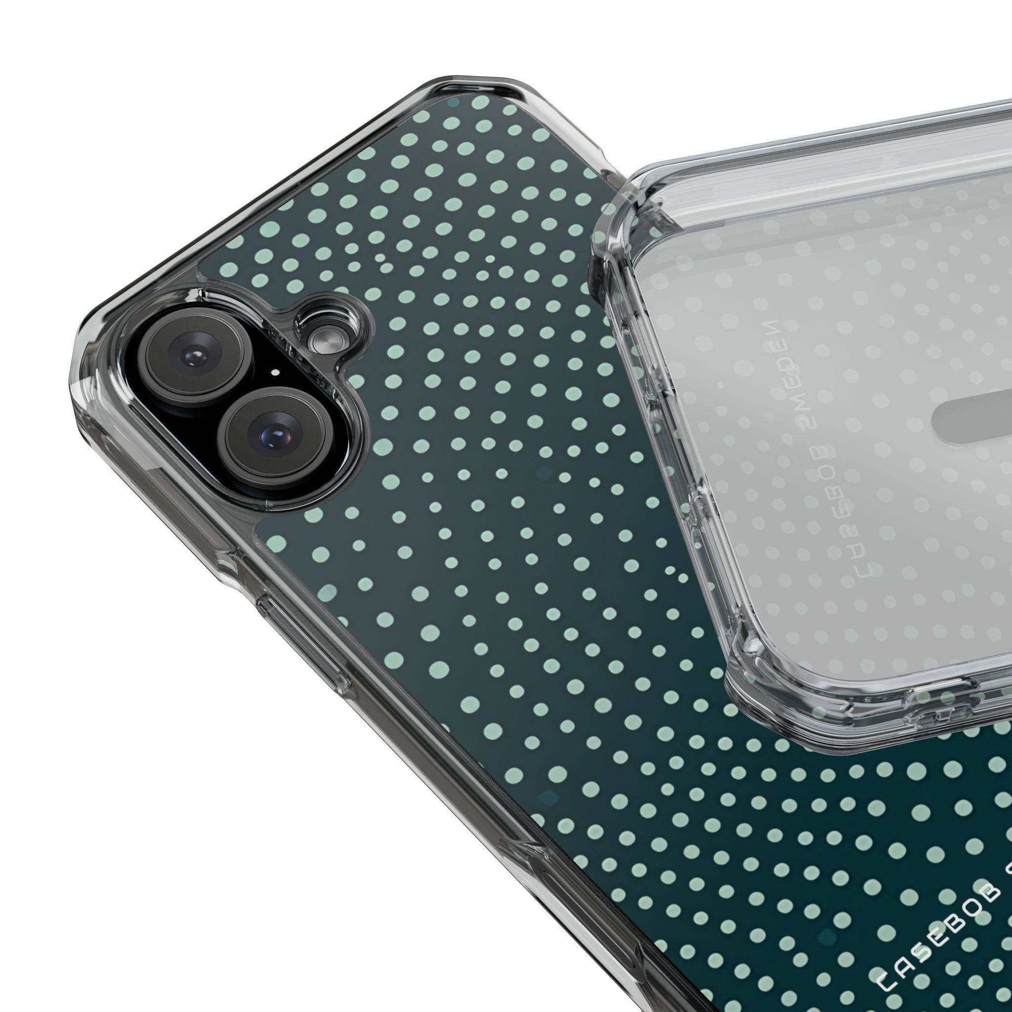 Teal Rippleflow iPhone 16 - Clear Impact Phone Case