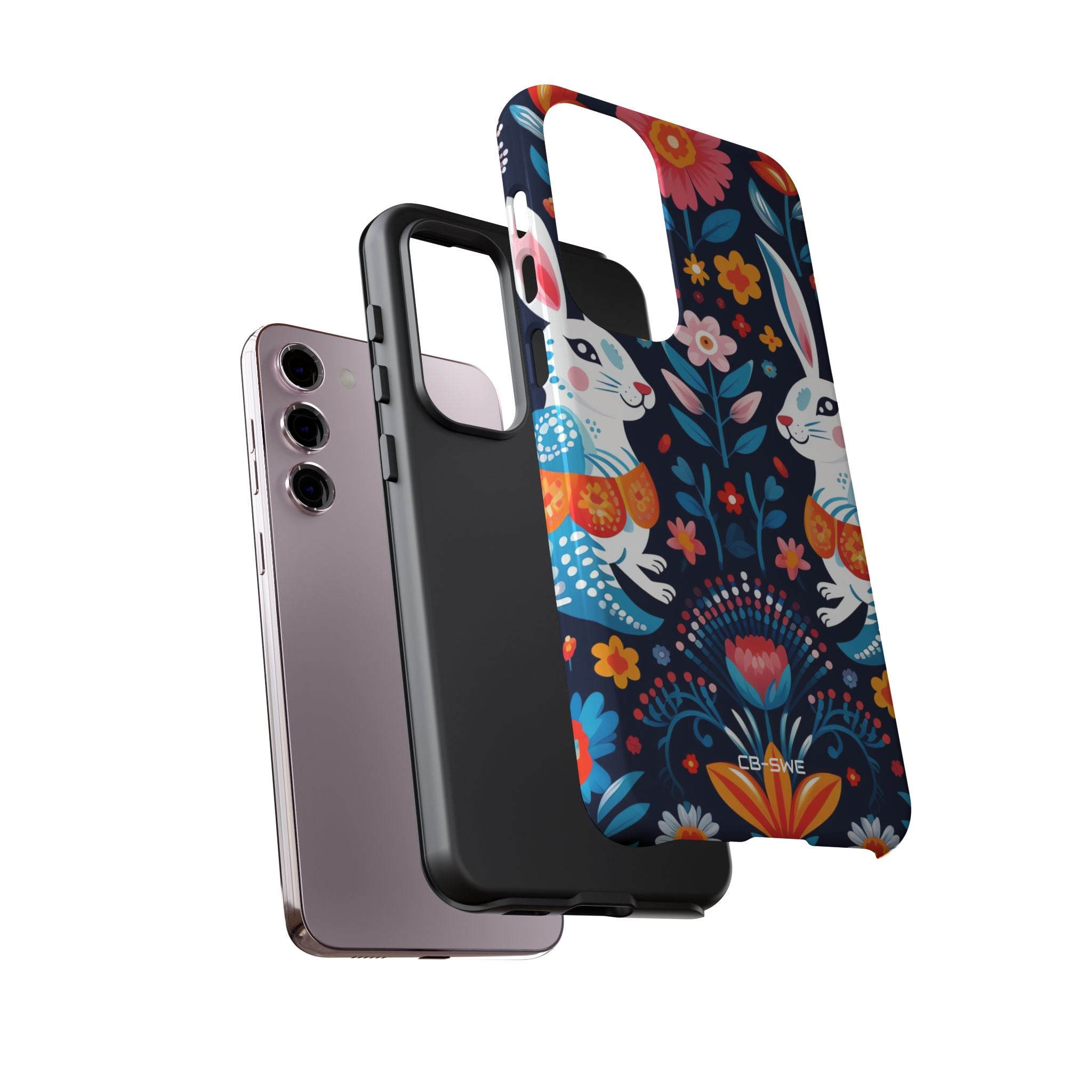 Bunnies Hop Flowers - Samsung Case