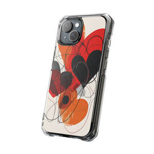 Fiery Hearts - Phone Case for iPhone (Clear Impact - Magnetic)