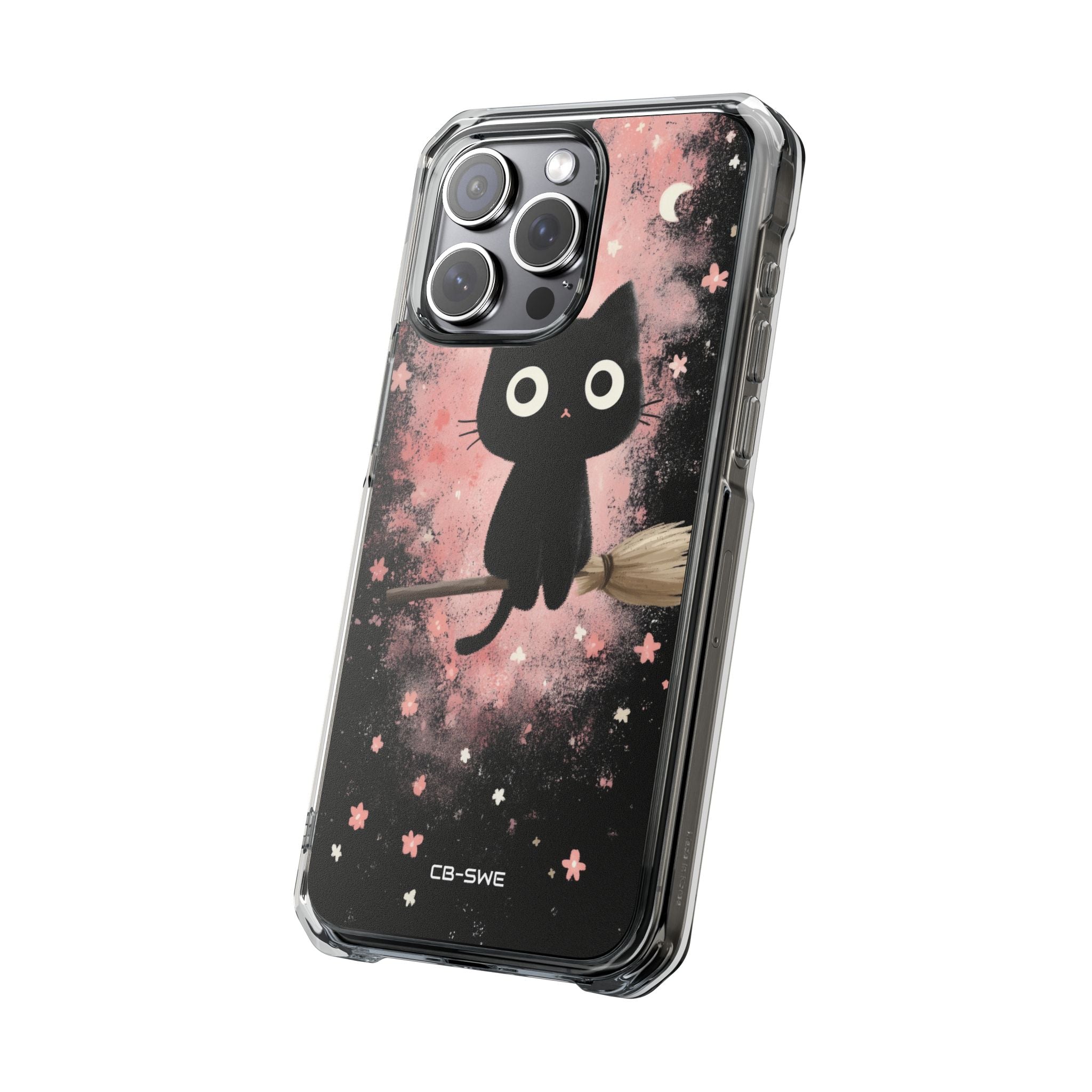 Whimsical Cat Soars iPhone Case - Impact