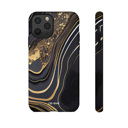 Elegant Gold Streams - iPhone Case