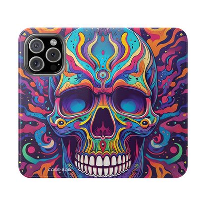 Psychedelic Skull - iPhone 16 Pro Case - Wallet
