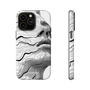 Topographic Serenity | Protective Phone Case for iPhone