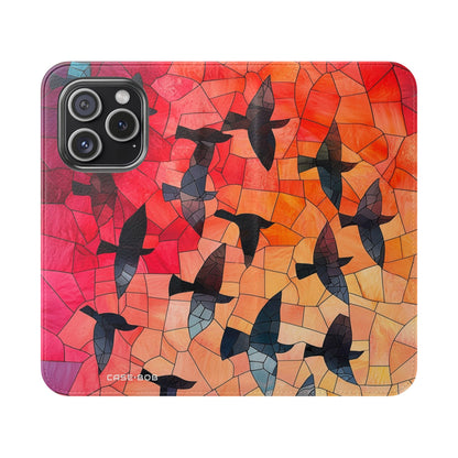 Stained Glass Birds - iPhone 15 Pro Case - Wallet