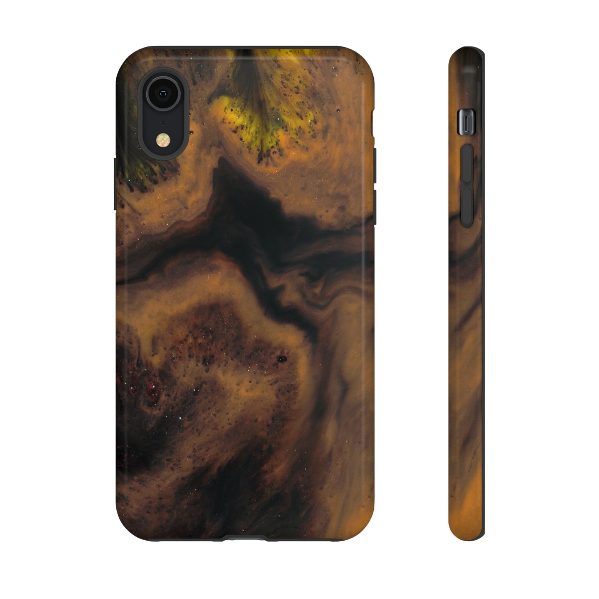 Brown Earth Ink Art - Protective Phone Case