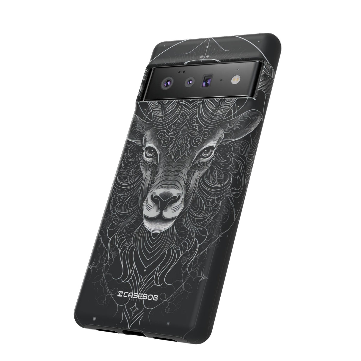 Mystic Ram Mandala | Protective Phone Case for Google Pixel