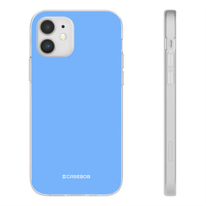 French Sky Blue | Handyhülle für iPhone (Flexible Hülle) 