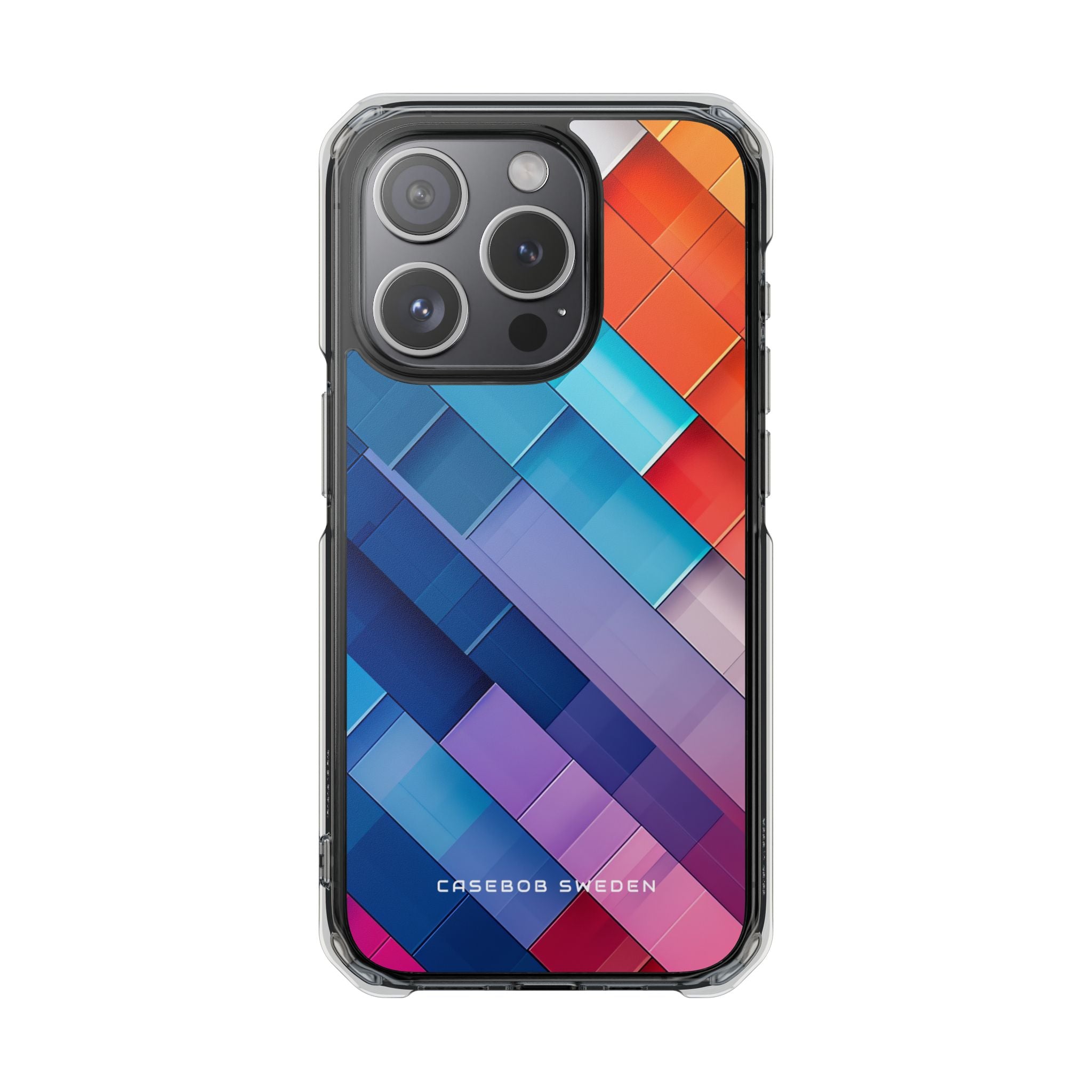 Vibrant GeoFlow iPhone 15 - Clear Impact Phone Case