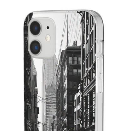 Noir Urban Serenity | Flexible Phone Case for iPhone