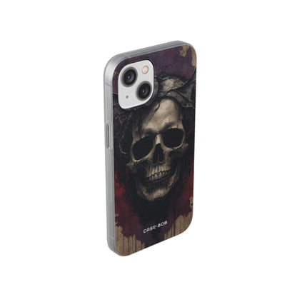 Gothic Skull Crown iPhone 14 Case - Soft