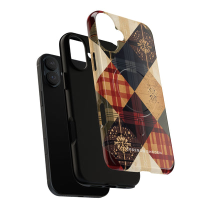 Rustic Geometric Patchwork Harmony iPhone 16 | Tough+ Phone Case