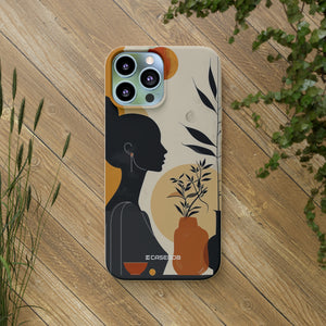 Modern Silhouette Tranquility | Biodegradable Phone Case