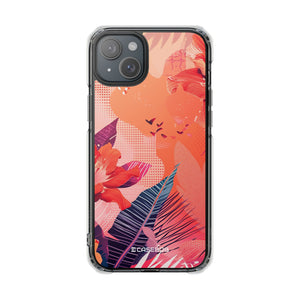 Living Coral Design | Handyhülle für iPhone (Clear Impact Case – magnetisch)