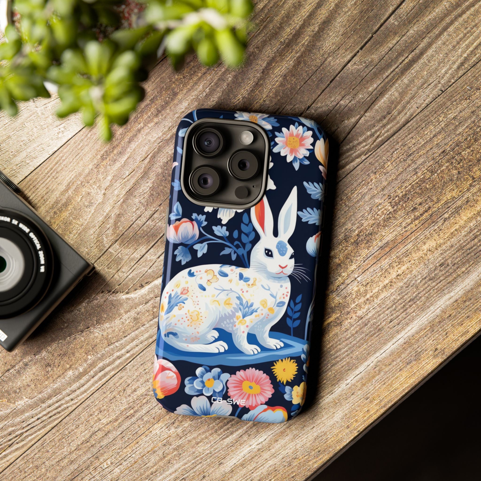 Floral Rabbit Dances - iPhone Case
