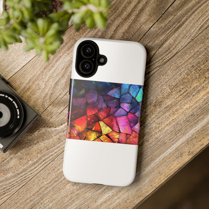 Crimson Shards iPhone 16 Plus Case - Tough