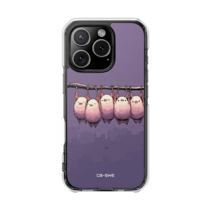 Bats Hang Playfully iPhone Case - Impact