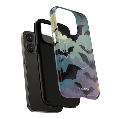 Glowing Bat Swarm iPhone 14 Pro Case - Tough+