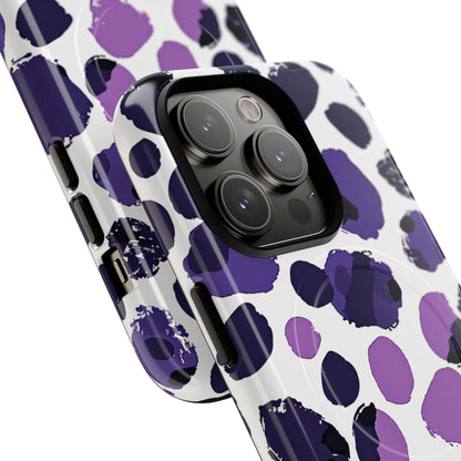 Purple Inkblots iPhone 14 | Tough+ Phone Case